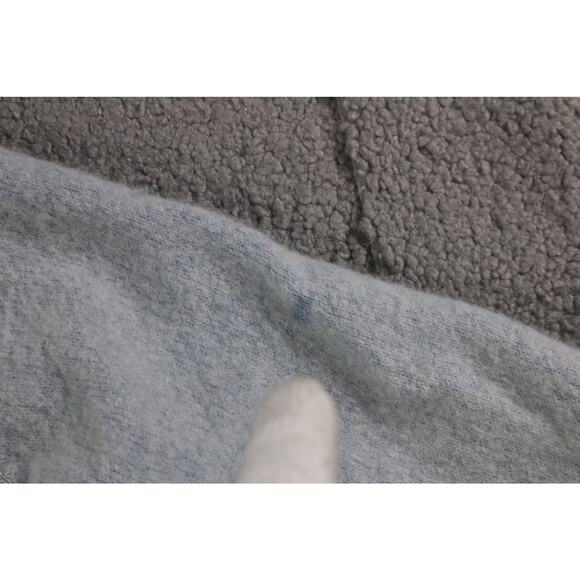 Smart Wool Sweater Womens L Blue Alpaca Merino Poly Crewneck THIS WAS WASHED - Picture 13 of 14